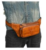 Top Grain Leather Casual Waist Bag for Men - Image 4