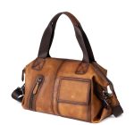 Top Grain Leather Vintage Casual Men's Tote Bag - Image 5