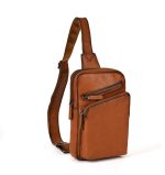 Vintage Leather Practical Men's Shoulder Bag - Image 8