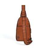 Top Grain Leather Men's Casual Chest Bag - Image 7