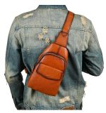 Top Grain Leather Men's Casual Chest Bag - Image 3
