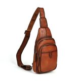 Cowhide Leather New Vintage Men's Sling Bag - Image 7