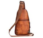 Cowhide Leather New Vintage Men's Sling Bag - Image 8
