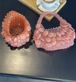 Barbie Pink Shell Beaded Handbag for Women - Image 2