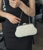 Luxury Pearl Beaded Bag Formal Evening Handbag - Image 7