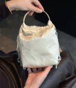 Hand-Beaded Pearl Tassel Evening Clutch - Image 6