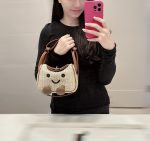 Retro Straw Lindi Bag Smile Face Handbag - Image 3