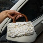 Artisanal Shell Sequin Wooden Handle Bag - Image 6